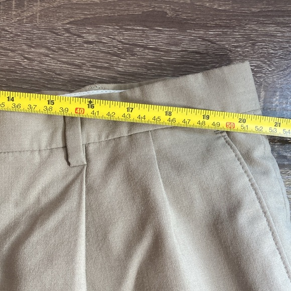Mens Hart Schaffner Marx Tan Pleated Pants Size 42 Pre Owned - Picture 4 of 9